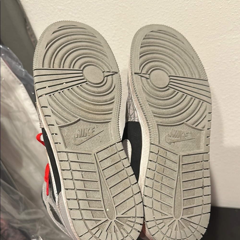 Jordan Sneakers with Red and Black Accents - Picture 4 of 5